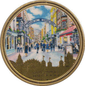 2018 GOLD PLATED MEDAL UK LANDMARKS 9 - WORLD COINS - Cambridgeshire Coins
