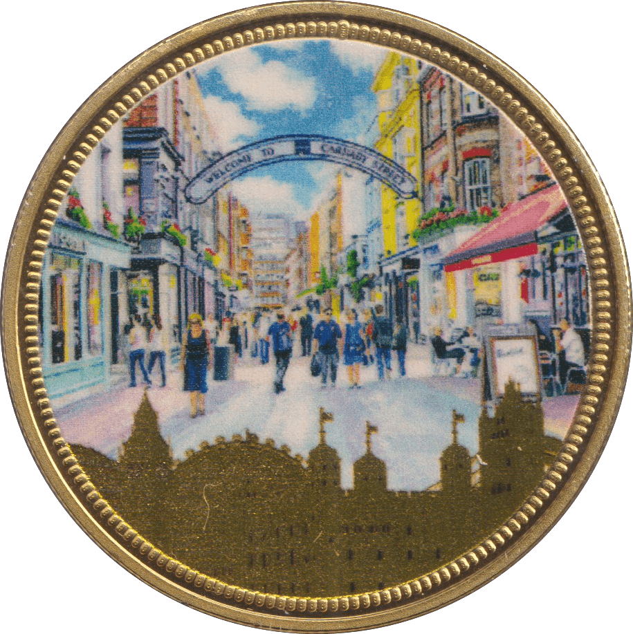 2018 GOLD PLATED MEDAL UK LANDMARKS 9 - WORLD COINS - Cambridgeshire Coins