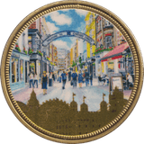 2018 GOLD PLATED MEDAL UK LANDMARKS 9 - WORLD COINS - Cambridgeshire Coins