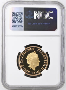 2018 GOLD PROOF £2 RAF CENTENARY BADGE PF70 ULTRA CAMEO - NGC GOLD £2 - Cambridgeshire Coins