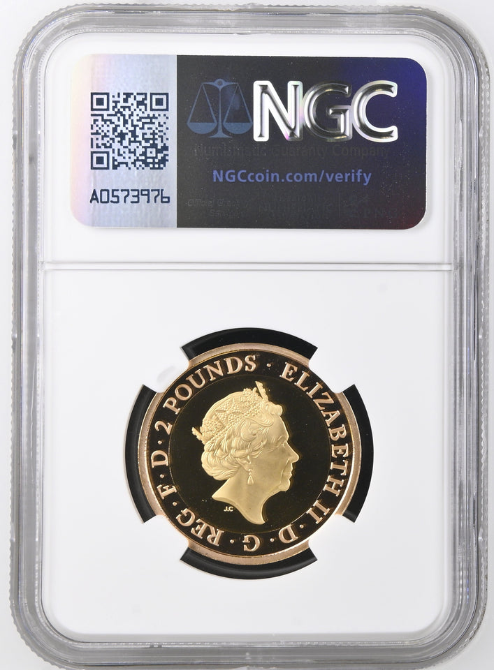 2018 GOLD PROOF £2 RAF CENTENARY BADGE PF70 ULTRA CAMEO - NGC GOLD £2 - Cambridgeshire Coins
