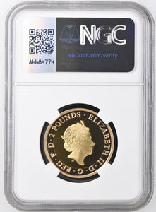 2018 GOLD PROOF £2 RAF CENTENARY SEA KING PF70 ULTRA CAMEO - NGC GOLD £2 - Cambridgeshire Coins