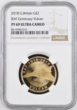 2018 GOLD PROOF £2 RAF CENTENARY VULCAN PF 69 ULTRA CAMEO - NGC GOLD £2 - Cambridgeshire Coins