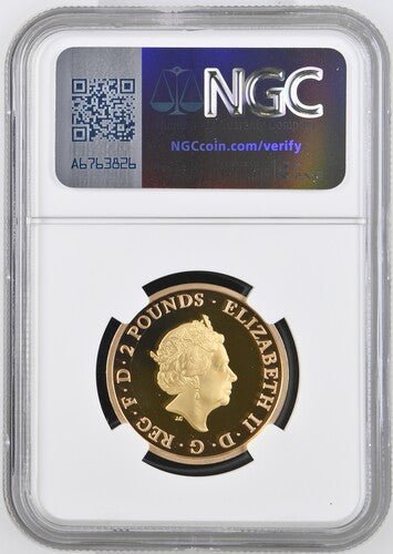 2018 GOLD PROOF £2 RAF SPITFIRE NGC PF70 ULTRA CAMEO - NGC GOLD £2 - Cambridgeshire Coins