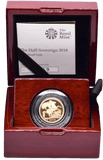 2018 GOLD PROOF HALF SOVEREIGN BOXED - GOLD PROOF HALF SOVEREIGNS - Cambridgeshire Coins