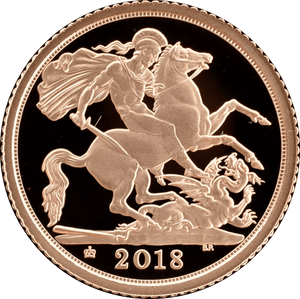 2018 GOLD PROOF HALF SOVEREIGN BOXED - GOLD PROOF HALF SOVEREIGNS - Cambridgeshire Coins