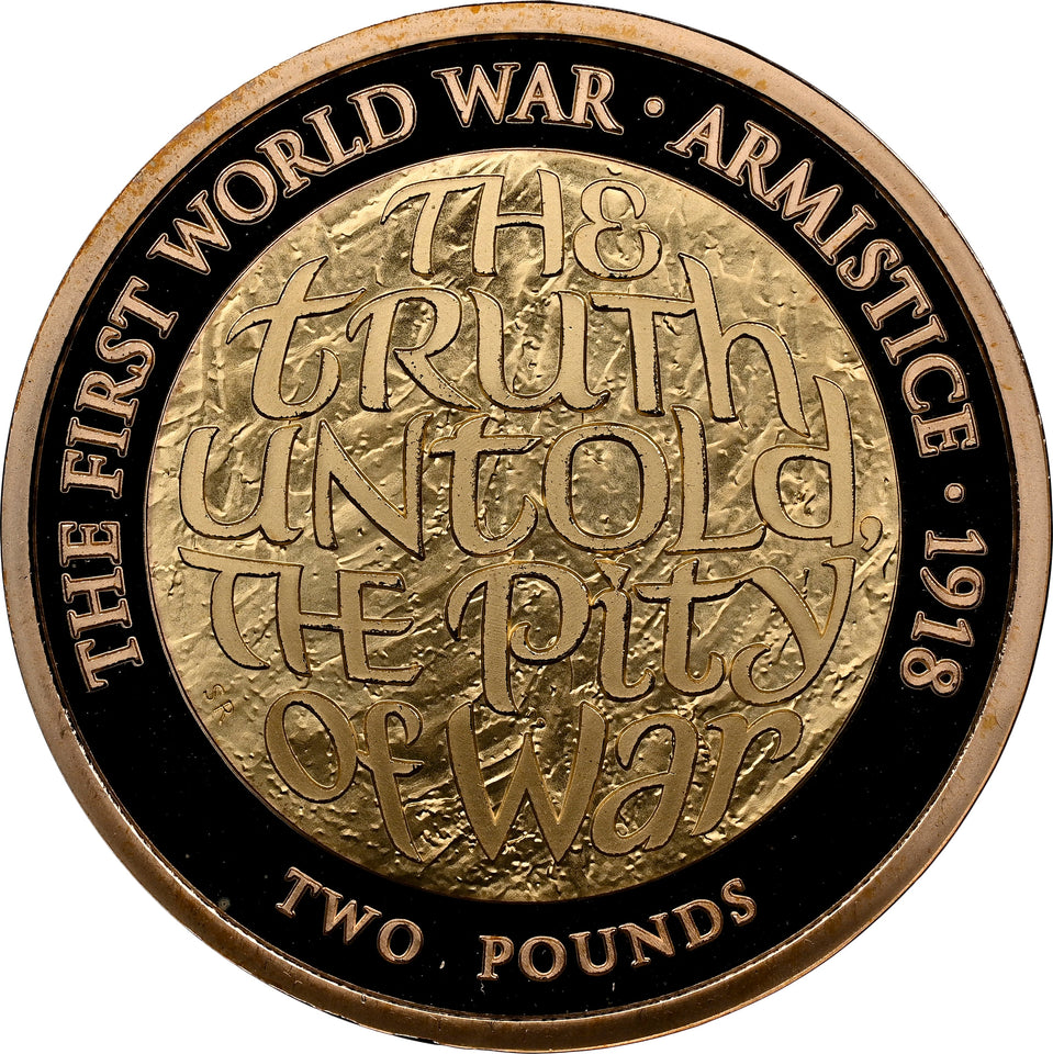2018 GOLD PROOF TWO POUNDS WWI ARMISTICE 100TH ANNIVERSARY (NGC) PF69 ULTRA CAMEO - NGC GOLD COINS - Cambridgeshire Coins