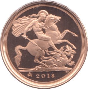 2018 GOLD QUARTER SOVEREIGN ( PROOF ) - QUARTER SOVEREIGN - Cambridgeshire Coins