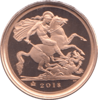 2018 GOLD QUARTER SOVEREIGN ( PROOF ) - QUARTER SOVEREIGN - Cambridgeshire Coins
