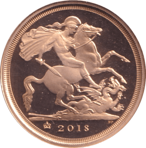 2018 GOLD QUARTER SOVEREIGN ( PROOF ) - QUARTER SOVEREIGN - Cambridgeshire Coins