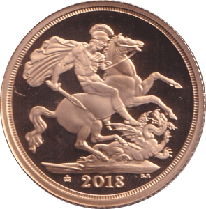2018 GOLD SOVEREIGN ( PROOF ) - SOVEREIGN - Cambridgeshire Coins