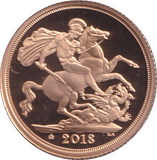 2018 GOLD SOVEREIGN ( PROOF ) - SOVEREIGN - Cambridgeshire Coins