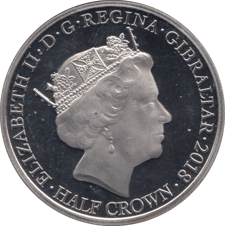 2018 HALF CROWN AT THE GOING DOWN OF THE SUN GIBRALTAR - WORLD COINS - Cambridgeshire Coins