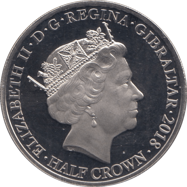 2018 HALFCROWN GIBRALTAR F164 - WORLD COINS - Cambridgeshire Coins