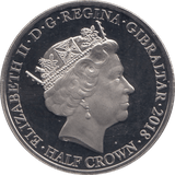2018 HALFCROWN GIBRALTAR F164 - WORLD COINS - Cambridgeshire Coins