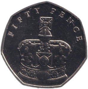 2018 IMPERIAL STATE CROWN 50P ISLE OF MAN ( BU ) - 50P REGIONAL ISSUES - Cambridgeshire Coins