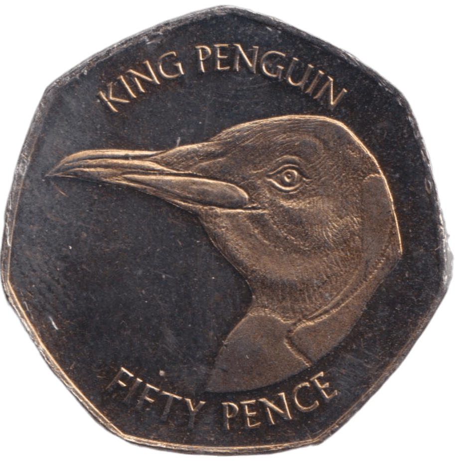 2018 KING PENGUIN 50P FALKLAND ISLANDS - 50p BU - Cambridgeshire Coins