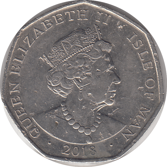 2018 LONG HORN RAM 50P - WORLD COINS - Cambridgeshire Coins