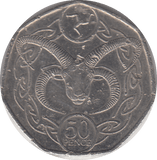 2018 LONG HORN RAM 50P - WORLD COINS - Cambridgeshire Coins
