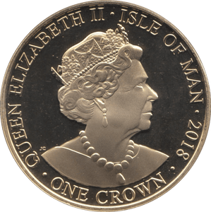 2018 ONE CROWN 100TH ANNIVERSARY OF ROYAL AIR FORCE ISLE OF MAN - WORLD COINS - Cambridgeshire Coins
