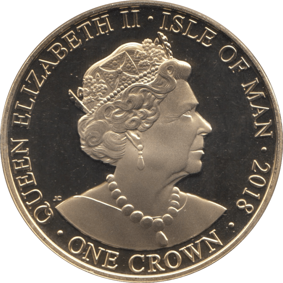 2018 ONE CROWN 100TH ANNIVERSARY OF ROYAL AIR FORCE ISLE OF MAN - WORLD COINS - Cambridgeshire Coins