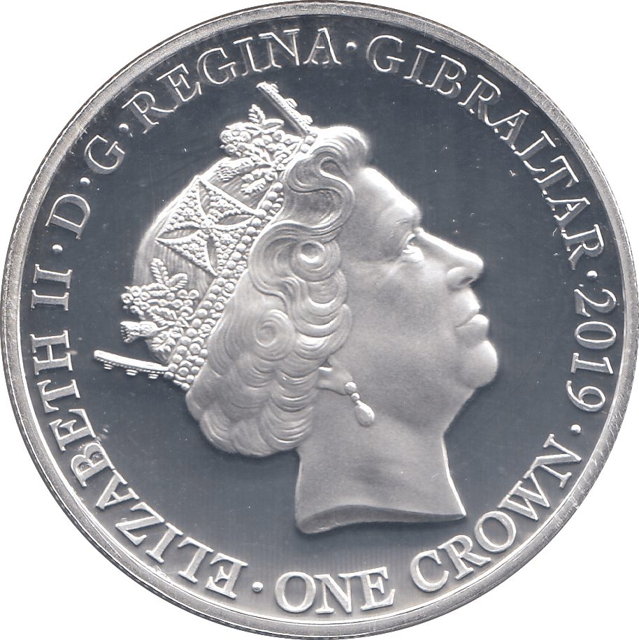 2018 ONE CROWN AT THE GOING DOWN OF THE SUN GIBRALTAR - WORLD COINS - Cambridgeshire Coins