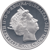 2018 ONE CROWN AT THE GOING DOWN OF THE SUN GIBRALTAR - WORLD COINS - Cambridgeshire Coins
