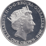 2018 ONE CROWN GIBRALTAR WE WILL REMEMBER THEM 1 - WORLD COINS - Cambridgeshire Coins