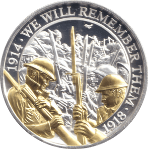 2018 ONE CROWN GIBRALTAR WE WILL REMEMBER THEM 2 - WORLD COINS - Cambridgeshire Coins