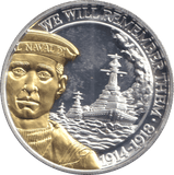 2018 ONE CROWN GIBRALTAR WE WILL REMEMBER THEM 3 - WORLD COINS - Cambridgeshire Coins