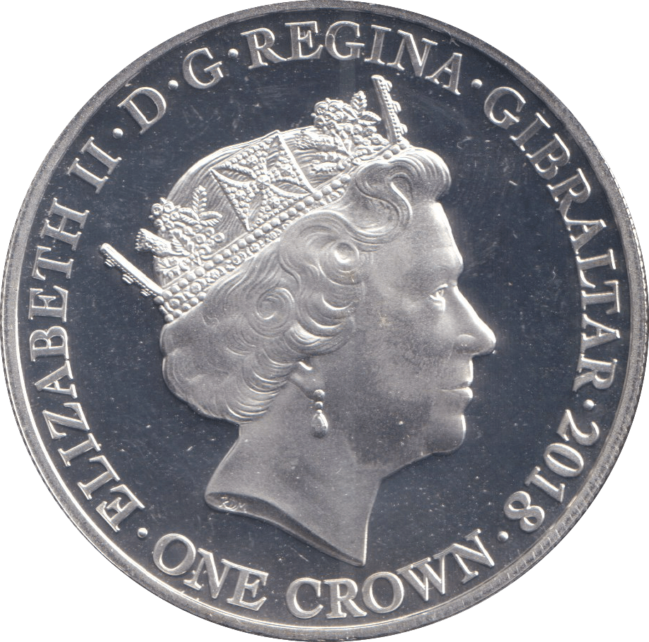 2018 ONE CROWN GIBRALTAR WE WILL REMEMBER THEM 3 - WORLD COINS - Cambridgeshire Coins