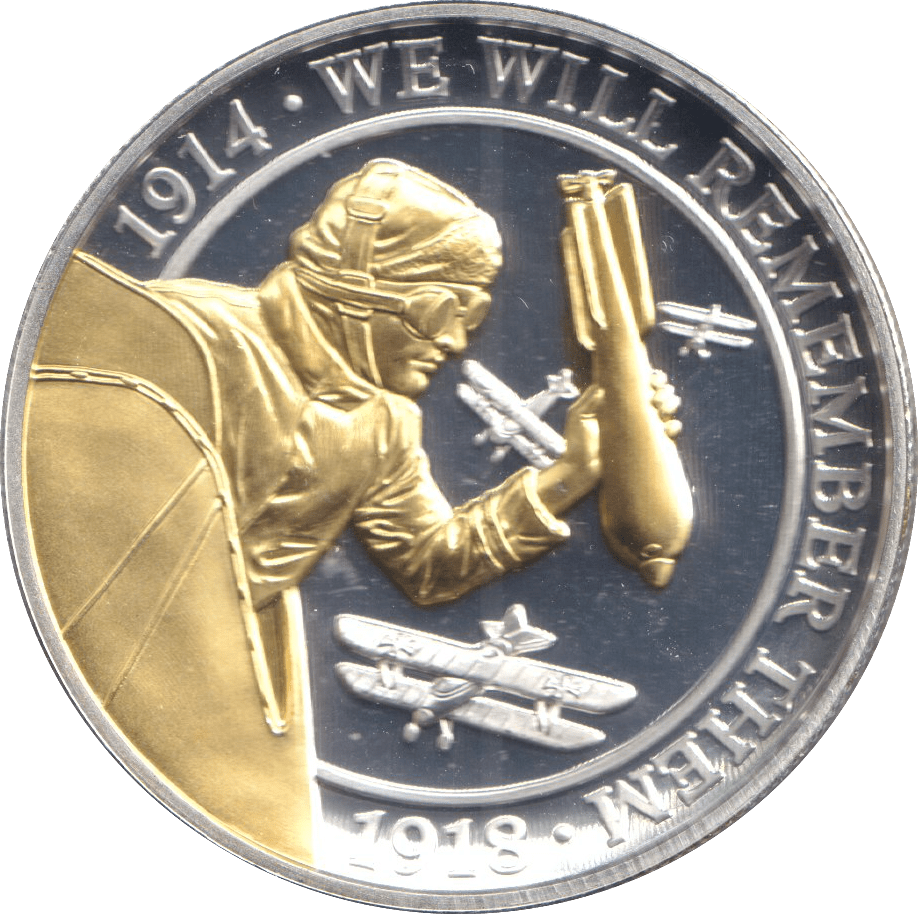 2018 ONE CROWN GIBRALTAR WE WILL REMEMBER THEM 4 - WORLD COINS - Cambridgeshire Coins