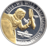 2018 ONE CROWN GIBRALTAR WE WILL REMEMBER THEM 4 - WORLD COINS - Cambridgeshire Coins