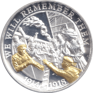 2018 ONE CROWN GIBRALTAR WE WILL REMEMBER THEM 6 - WORLD COINS - Cambridgeshire Coins