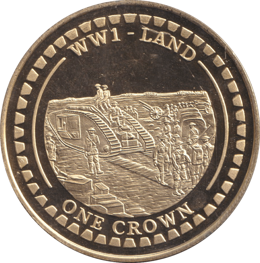 2018 ONE CROWN GIBRALTAR WW1 - LAND - WORLD COINS - Cambridgeshire Coins