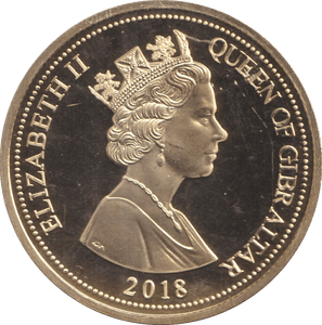 2018 ONE CROWN GIBRALTAR WW1 - LAND - WORLD COINS - Cambridgeshire Coins