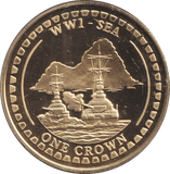 2018 ONE CROWN GIBRALTAR WW1 - SEA - WORLD COINS - Cambridgeshire Coins