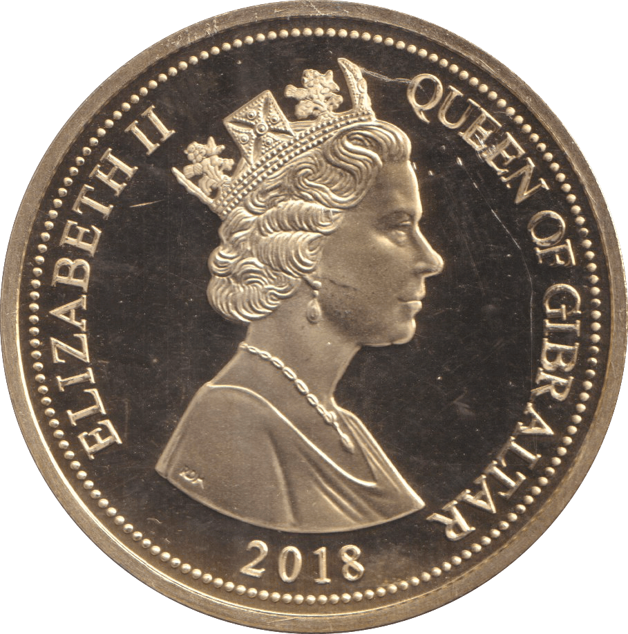 2018 ONE CROWN GIBRALTAR WW1 - SEA - WORLD COINS - Cambridgeshire Coins