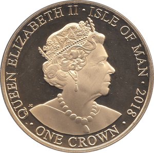 2018 ONE CROWN ISLE OF MAN - WORLD COINS - Cambridgeshire Coins