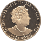 2018 ONE CROWN ISLE OF MAN - WORLD COINS - Cambridgeshire Coins