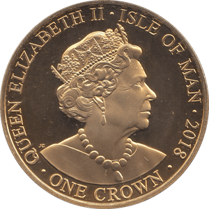 2018 ONE CROWN ISLE OF MAN - WORLD COINS - Cambridgeshire Coins