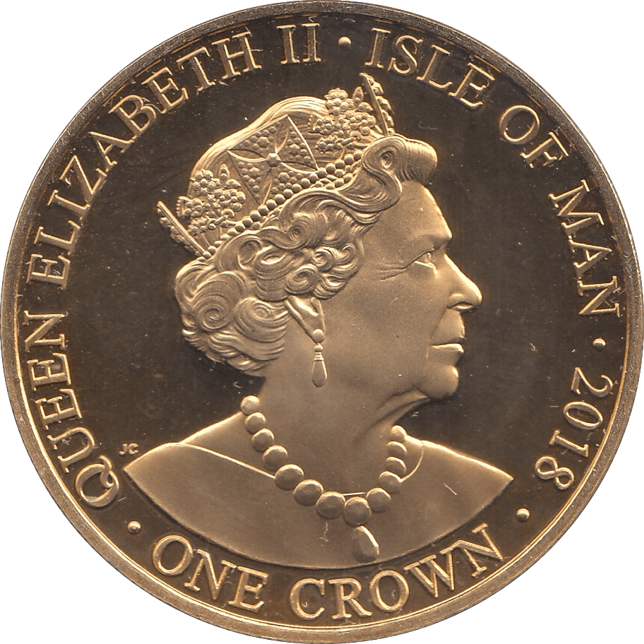 2018 ONE CROWN ISLE OF MAN - WORLD COINS - Cambridgeshire Coins