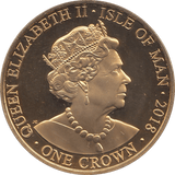 2018 ONE CROWN ISLE OF MAN - WORLD COINS - Cambridgeshire Coins
