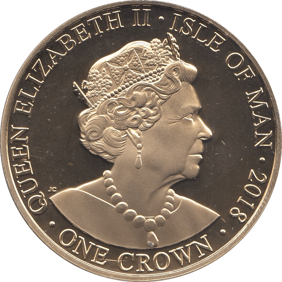 2018 ONE CROWN ISLE OF MAN - WORLD COINS - Cambridgeshire Coins