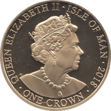 2018 ONE CROWN ISLE OF MAN - WORLD COINS - Cambridgeshire Coins