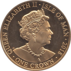 2018 ONE CROWN ISLE OF MAN - WORLD COINS - Cambridgeshire Coins