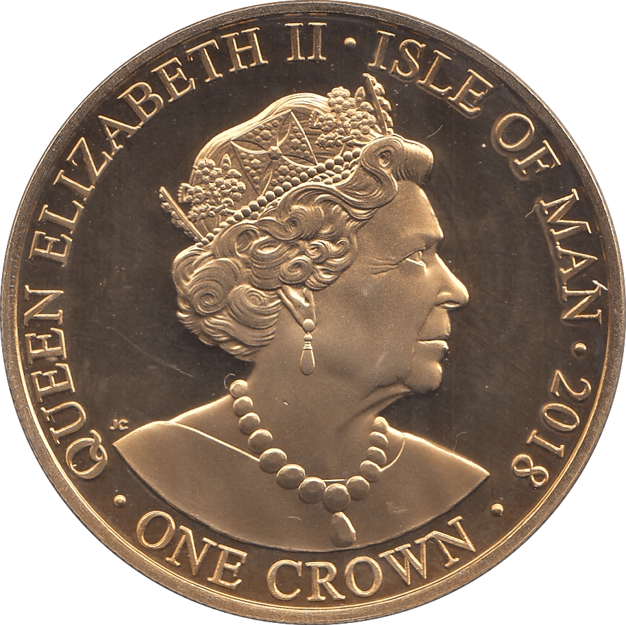 2018 ONE CROWN ISLE OF MAN - WORLD COINS - Cambridgeshire Coins
