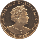 2018 ONE CROWN ISLE OF MAN - WORLD COINS - Cambridgeshire Coins