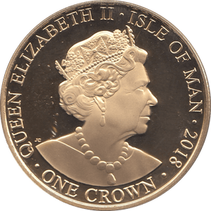 2018 ONE CROWN ISLE OF MAN - WORLD COINS - Cambridgeshire Coins