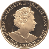 2018 ONE CROWN ISLE OF MAN - WORLD COINS - Cambridgeshire Coins